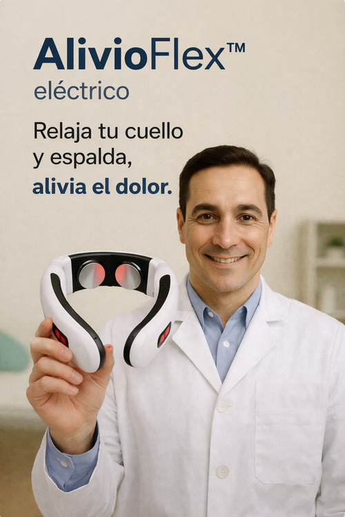 AlivioFlex™ Masajeador Cervical eléctrico cuello y espalda