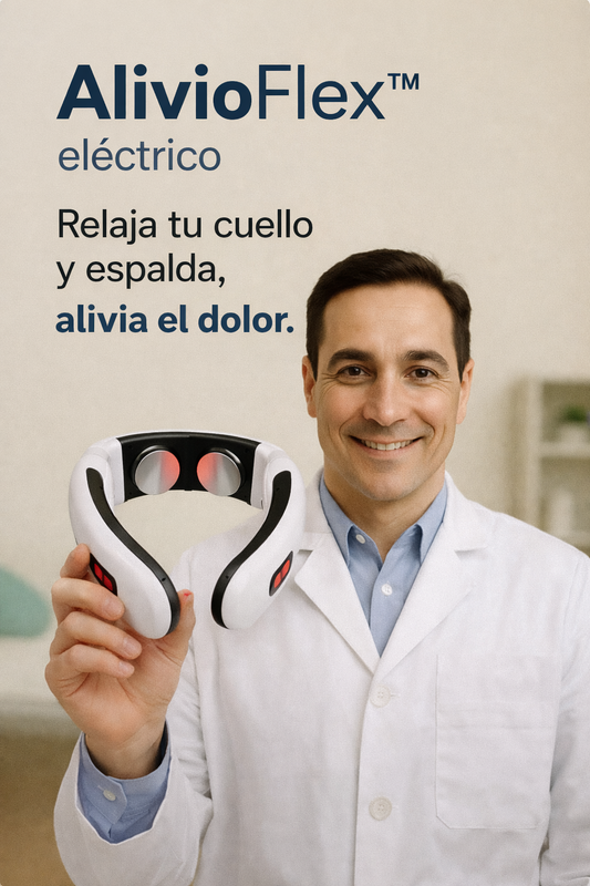 AlivioFlex™ Masajeador Cervical eléctrico cuello y espalda