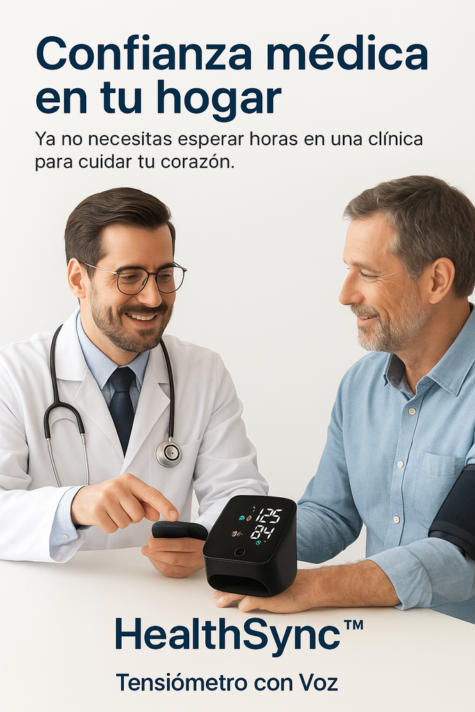 Tensiómetro Con Voz Automático HealthSync™ con Voz + 🩺 E-book de regalo 🎁