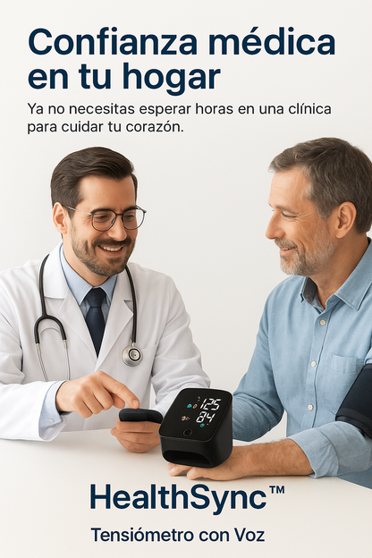 Tensiómetro Con Voz Automático HealthSync™ con Voz + 🩺 E-book de regalo 🎁